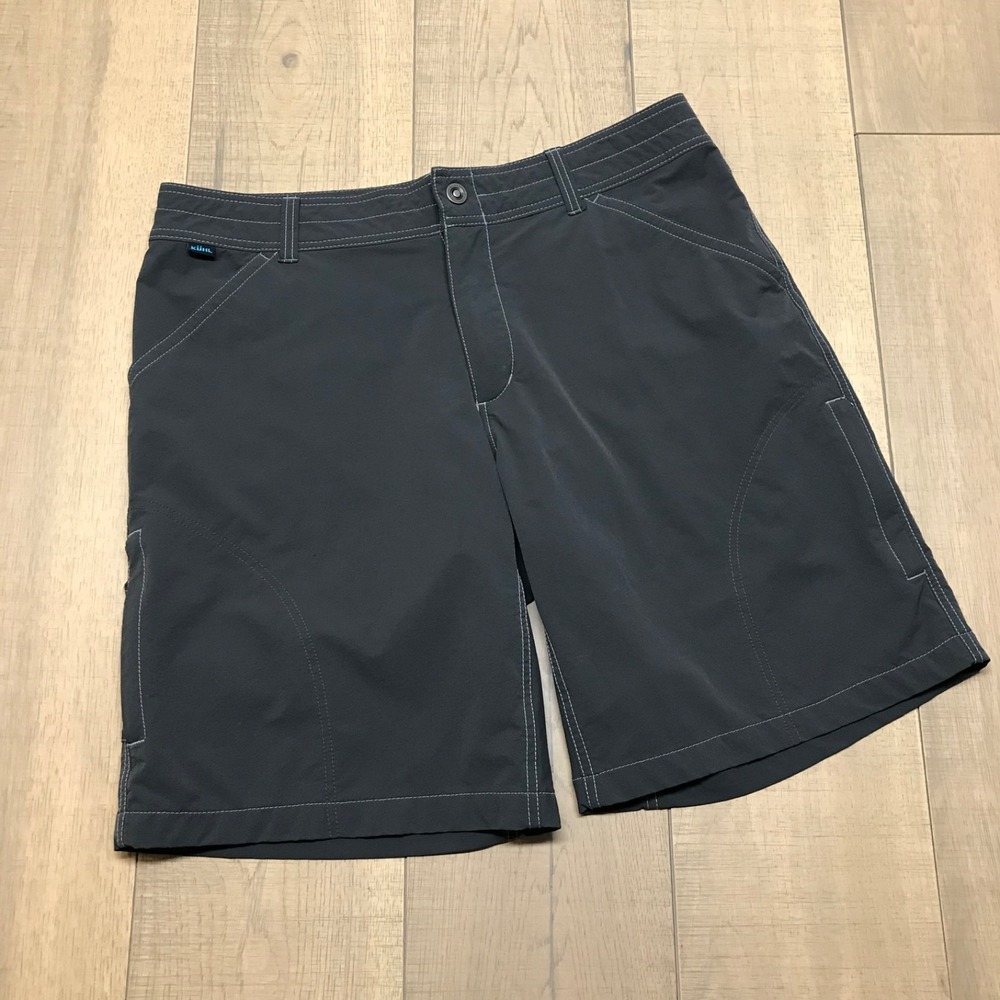 Kuhl Shorts Mens Size 38 Dark Gray Nylon Cargo Renegade Utility Hiking‎ Outdoor